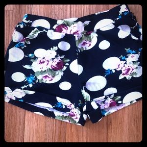 Polka dot dress shorts NWOT